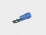 LANGUETTE PRE-ISOLEE BLEUE  MALE L 6,3 (BOITE DE 100)
