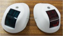Kit 2 feux plastiques blancs LED VERT + ROUGE ECO