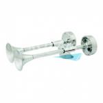 KLAXON 2 TROMPES ELECTROMAGNETIQUE INOX 12V
