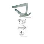 Ancre TREFOIL en acier galvanisé à chaud 5KG 273/469/310MM