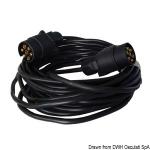 Cble de rallonge remorque 2 fiches/7 ples 10 m