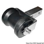Roue central fixe 30 x 30 mm