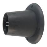 Passe cable ouvert en PVC NOIR