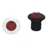 Nable de remplissage fuel ø35/38mm - blanc - bouchon rouge