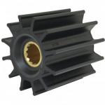 Turbine noprne 12mm axe  goupille fendue 6 pales 51mm