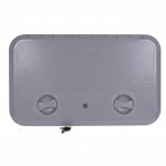 PORTE D'EQUIPET 460X510MM SERRURE GRISE