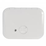 PORTE D'EQUIPET 460X510MM SERRURE BLANCHE