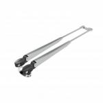 Bras essuie-glace pantographe inox poli - 324-460mm - W10/W12