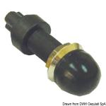 Bouton tanche en laiton noir