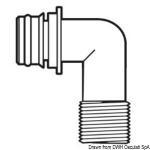 Raccord express gachette 90° 1/2" fileté
