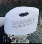 Housse moteur blanche SUZUKI 99F00-HM050-WHT