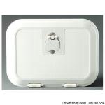 Caisson blanc avec porte 280 x 180 mm faade A