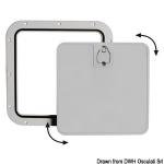 Trappe inspect faade amovible gris 375 x 375 mm