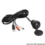 Cble USB-AUX supplment.avec faade tanche