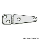 Charnire moul inox poli miror 103x32 mm