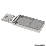 Charnire  encastrer AISI316 poli miroir 75x35 mm