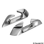 Chaumard angulaire inox Capri 120mm (G+D)