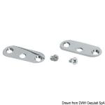 Kit fixation main-courante 2 platines + 2 vis