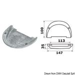 Anode aluminium VOLVO SX 3855411
