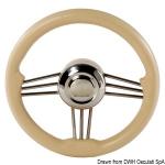 Volant inox+polyurethane crème 350 mm