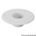 Base de rechange aluminium blanc pieds table  160