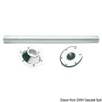 Pied de table aluminium anodisé 70 cm