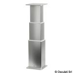 Pied table rectang. aluminium anodis 3 stades 12V