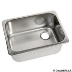 Evier rectangulaire inox 250x360x150 mm