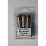 Kit anode en zinc YANMAR 6LP/6LY/4LH
