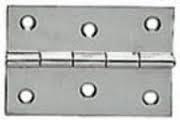 Charnire rectangulaire inox poli miroir dimension 75MM/50MM