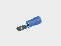 LANGUETTE PRE-ISOLEE BLEUE  MALE L 6,3 (BOITE DE 100)