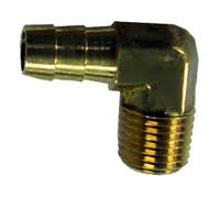 Raccord essence coudé laiton 1/4" diamètre 8MM