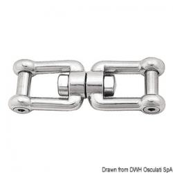 Emerillon man-man pivot  ras AISI 316 10 mm