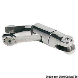 Jonction d'ancre 2 articulations AISI 316 6/8 mm