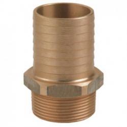 Raccord MM bronze filet / cannel - 1/2'' x 16mm