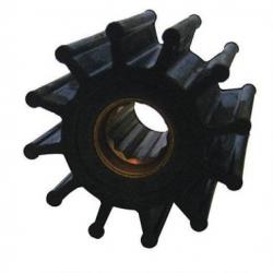 Turbine néoprène ø16mm axe à clavette intérieure 10 pales ø57mm