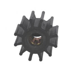 Turbine néoprène ø16mm axe à clavette intérieure 12 pales ø57mm