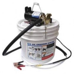 Pompe de transfert huile + rservoir - 12V