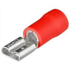 CLIPS PRE-ISOLE ROUGE FEMELLE L 6,3 (BOITE DE 100)