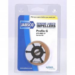 Turbine néoprène ø13mm axe à goupille fendue 6 pales ø51mm