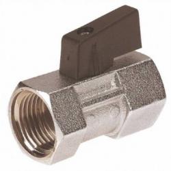 Vanne  sphre laiton FF - srie Mini - poigne Papillon 3/8'' -