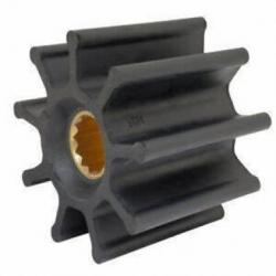Turbine néoprène ø25mm axe à clavette intérieure 9 pales ø95mm