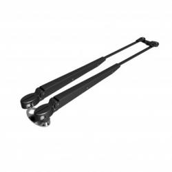 Bras essuie-glace pantographe inox noir - 324-460mm - W10/W12