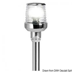 Hampe inox rabattable feu inox 60 cm