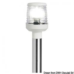 Hampe  LED rabattable 60 cm feu plastique blanc