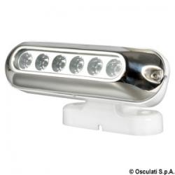 Spot  LED avec 6 LED blanc, complet