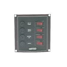 Tableau lectrique en nylon vertical 4 intrupteurs  bascule