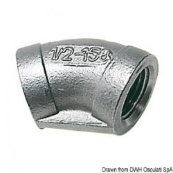 Raccord coud 45 femelle/femelle 3/8"