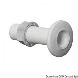 Passe-coque filet plastique blanc 1"1/2