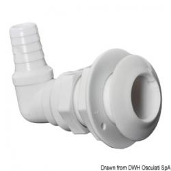 Passe-coque 90 plastique blanc 1" x 19 mm
